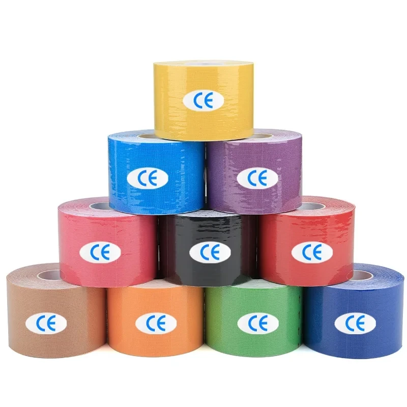 Kinesiology Tape Sports - Bande de kinésiologie sportive imperméable, autocollants
