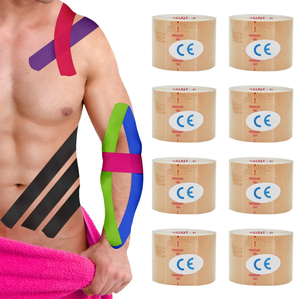 Autocollants de bande de kinés - Kinesiology Tape Sports avis et prix