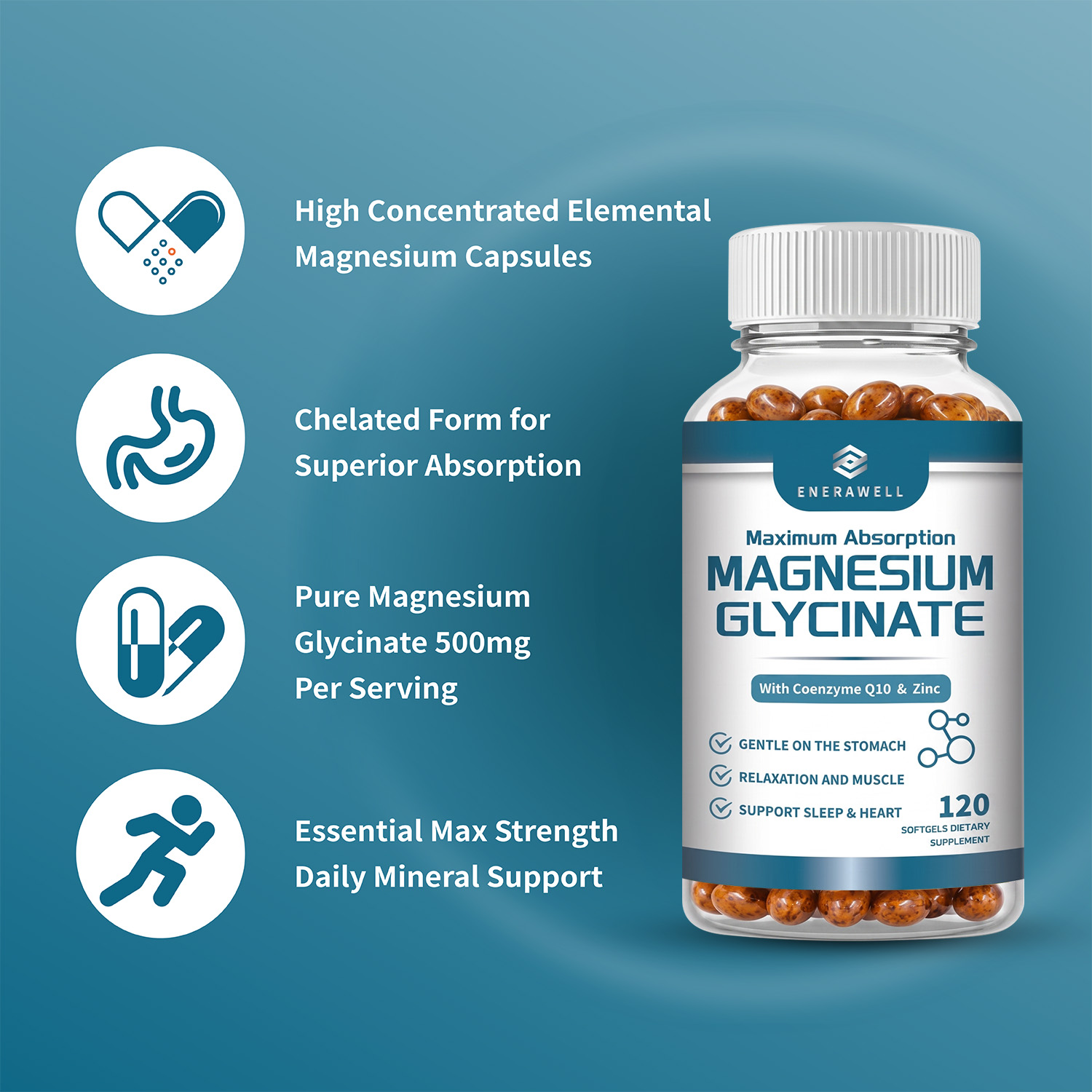 Glycinate de magnésium 500mg C - Wellness Health Nutrition avis et prix