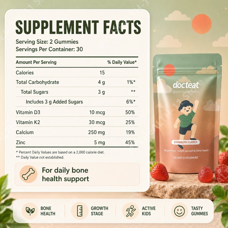 Gummies de calcium pour enfant - Wellness Health Nutrition avis et prix