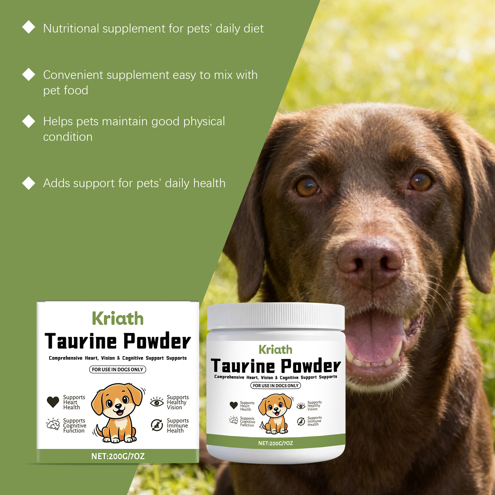 Poudre de Taurine pour Chiens  - Wellness Health Nutrition avis et prix